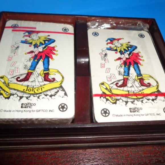 Vintage Model "T Ford Diecast Car Playing Cards Holder By Gift Co. Hong Kong - Picture 4 of 5